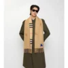 Sciarpa reversibile in cashmere con motivo EKD Check