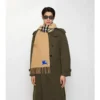 Sciarpa reversibile in cashmere con motivo EKD Check