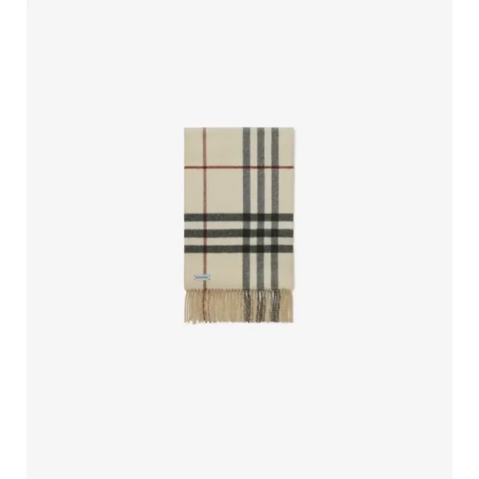 Sciarpa reversibile in cashmere con motivo EKD Check