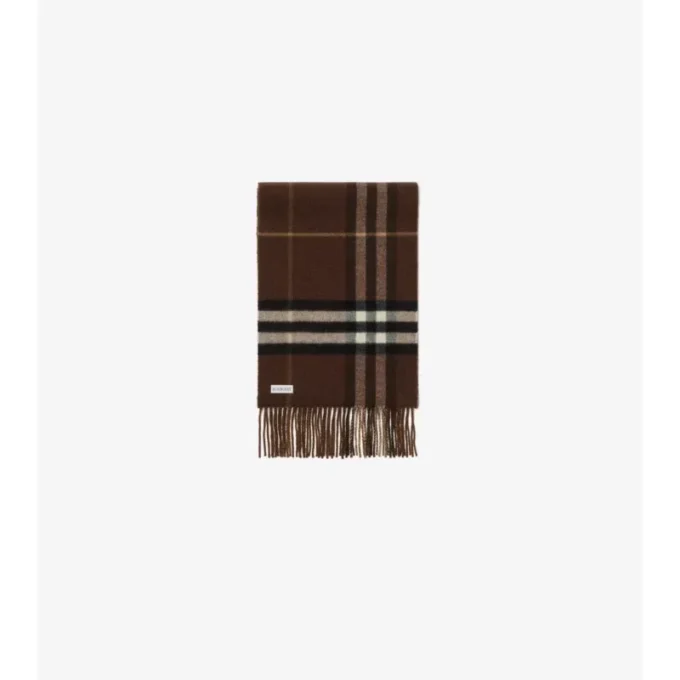 Sciarpa reversibile in cashmere con motivo EKD Check