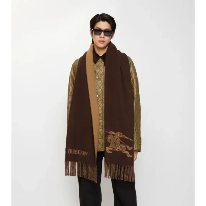 Sciarpa reversibile in cashmere EKD