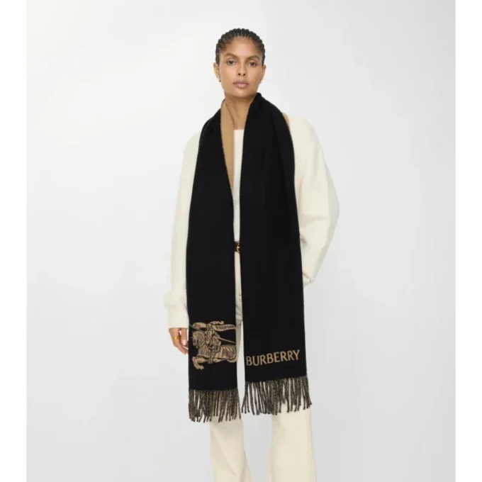 Sciarpa reversibile in cashmere EKD