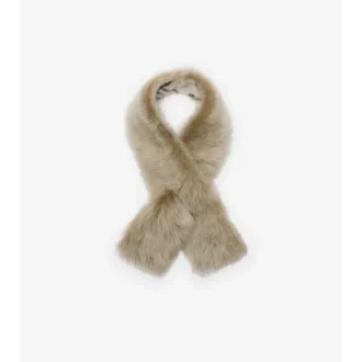 Sciarpa reversibile in shearling