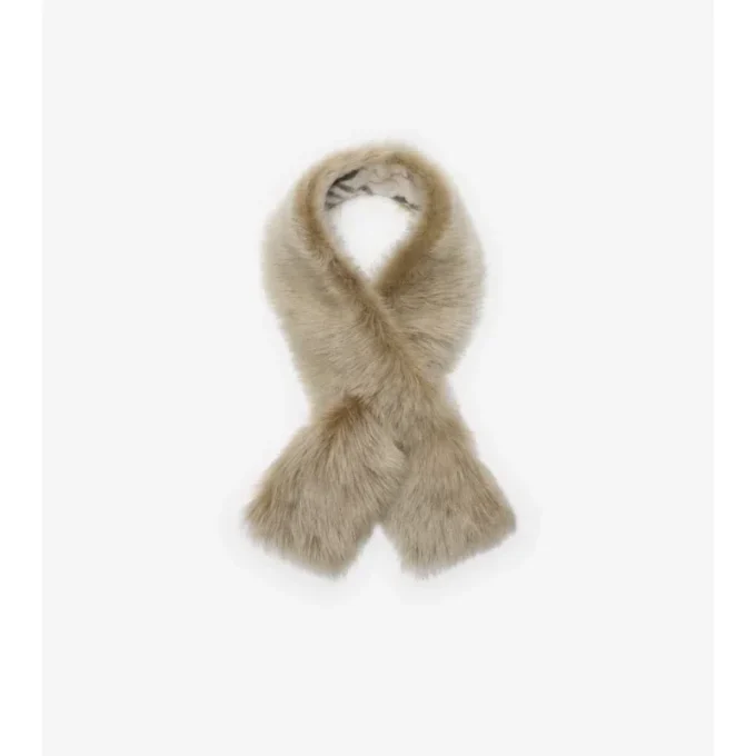 Sciarpa reversibile in shearling