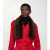 Sciarpa reversibile in shearling