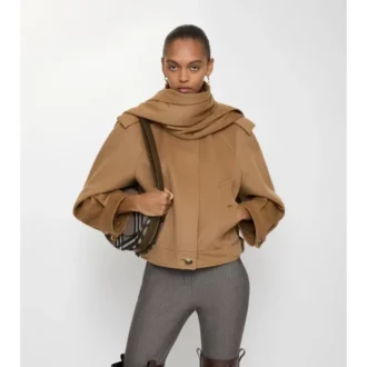 Sciarpa staccabile Giacca in cashmere
