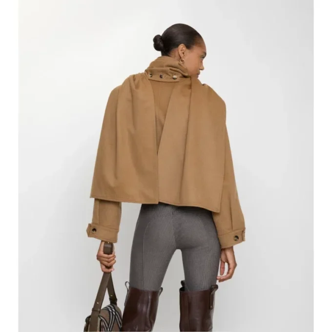 Sciarpa staccabile Giacca in cashmere