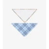 Set pettorina a due pezzi in cotone a quadri