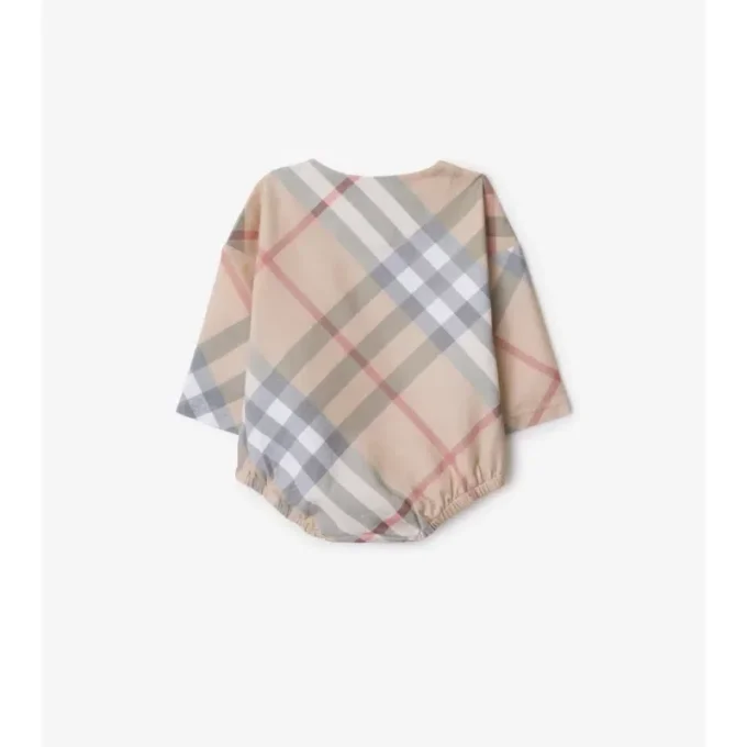 Set regalo per neonati in cotone a quadri, composto da due pezzi