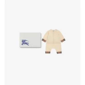 Set regalo per neonati in due pezzi in cashmere