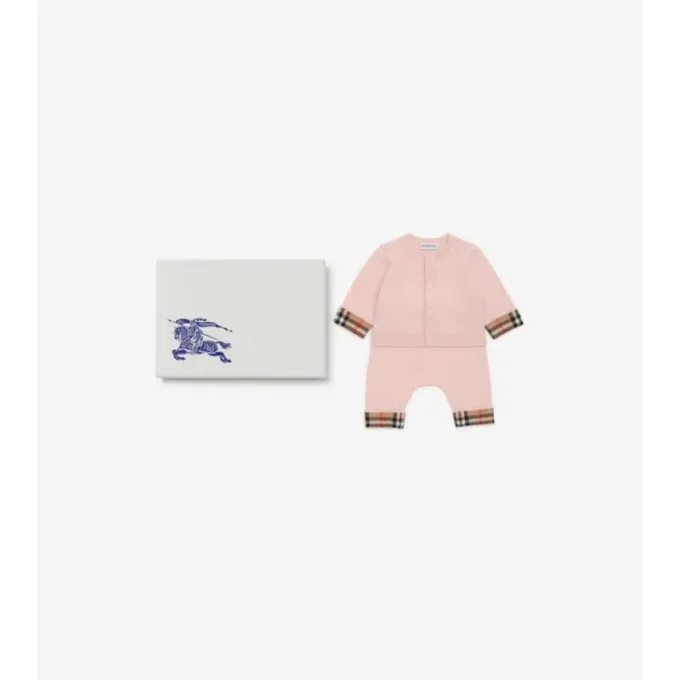 Set regalo per neonati in due pezzi in cashmere