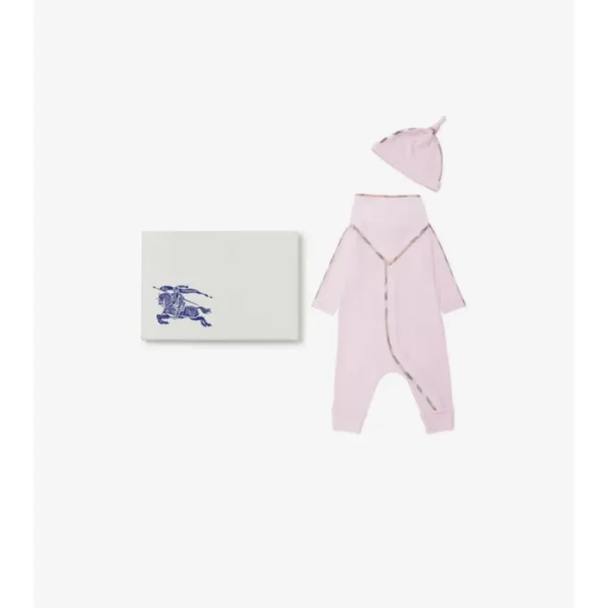 Set regalo per neonati in tre pezzi in cotone elasticizzato