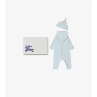 Set regalo per neonati in tre pezzi in cotone elasticizzato