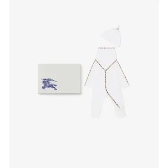 Set regalo per neonati in tre pezzi in cotone elasticizzato