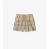 Shorts da bagno con motivo a quadri sfumato
