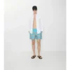 Shorts da bagno con motivo a quadri sfumato