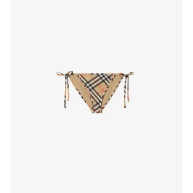 Slip bikini a quadri