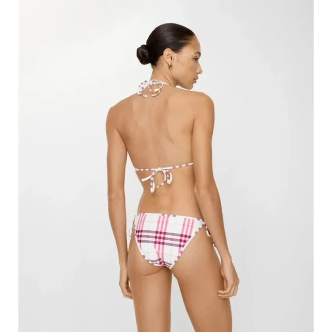 Slip bikini a quadri