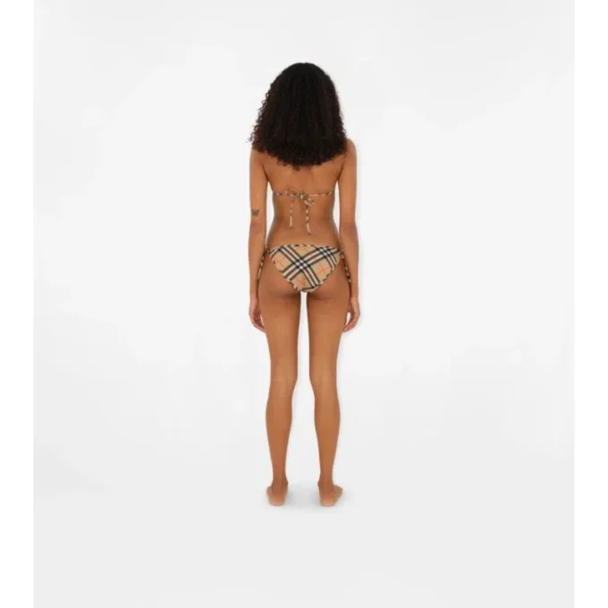 Slip bikini a quadri