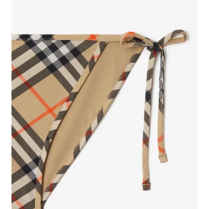 Slip bikini a quadri