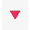 Slip bikini con bordi a quadri