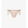 Slip bikini con bordi a quadri