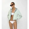 Slip bikini con bordi a quadri