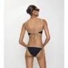 Slip bikini con bordi a quadri
