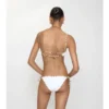 Slip bikini con bordi a quadri