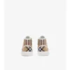 Sneakers alte in cotone a quadri