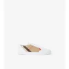 Sneakers con motivo a quadri e pelle