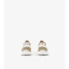 Sneakers con motivo a quadri e pelle