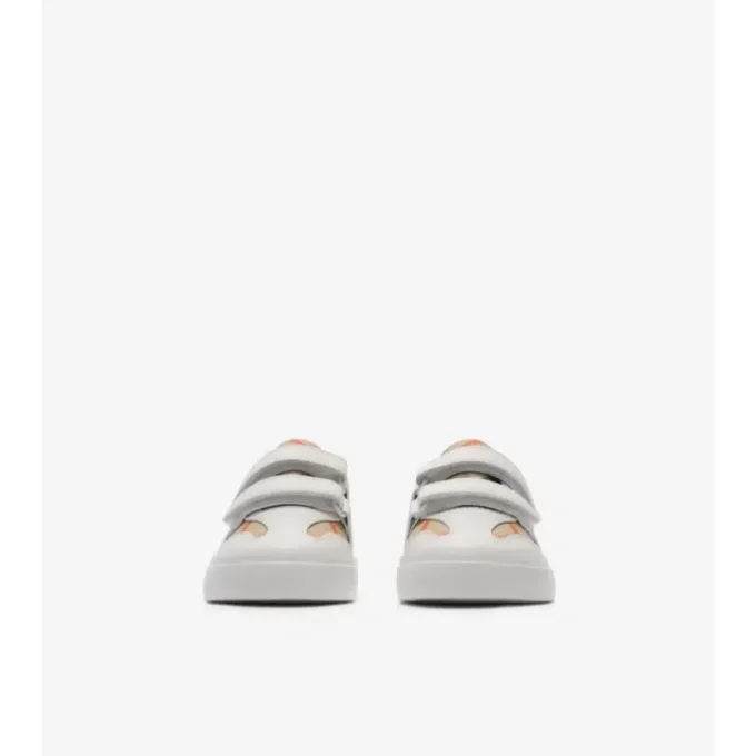 Sneakers con motivo a quadri e pelle