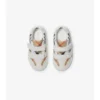 Sneakers con motivo a quadri e pelle