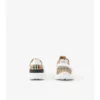 Sneakers con motivo a quadri e pelle