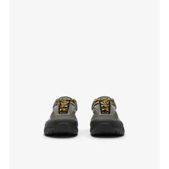 Sneakers Discover con motivo a quadri e mesh 