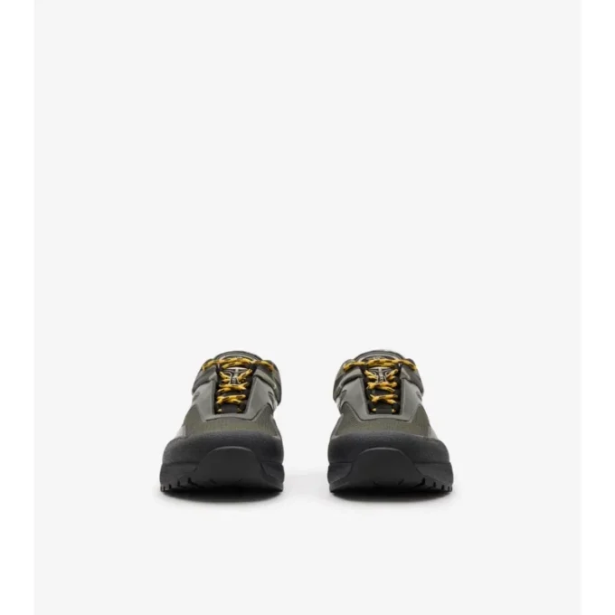 Sneakers Discover con motivo a quadri e mesh 