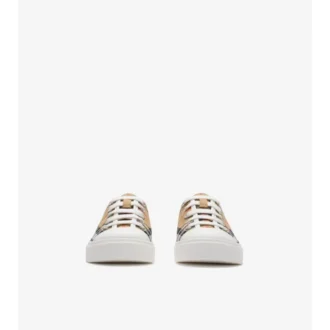 Sneakers in cotone a quadri