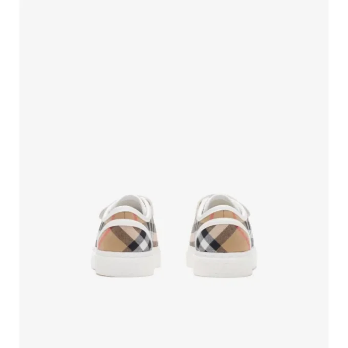 Sneakers in cotone a quadri