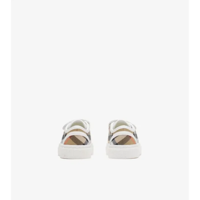 Sneakers in cotone a quadri