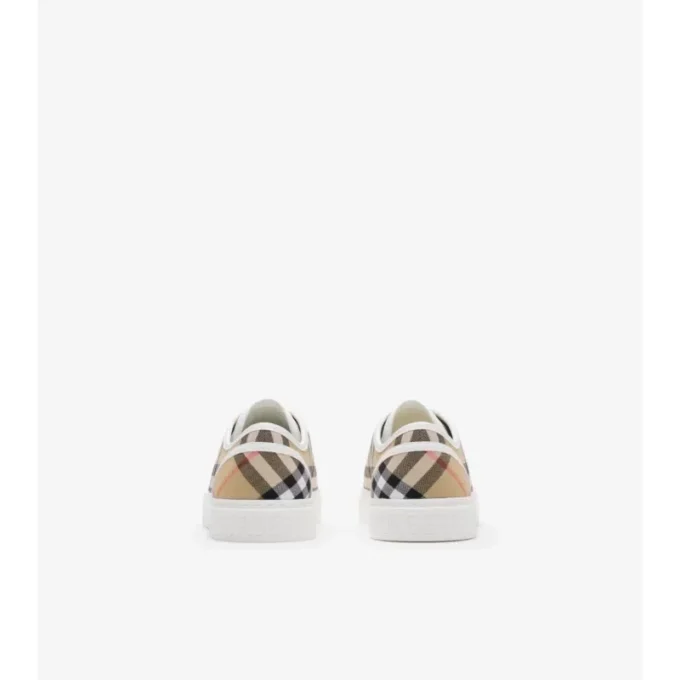 Sneakers in cotone a quadri