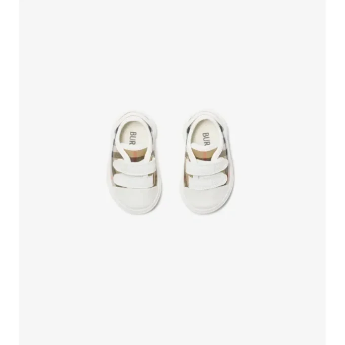 Sneakers in cotone a quadri