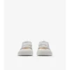 Sneakers in cotone e pelle con motivo a quadri