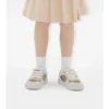 Sneakers in cotone e pelle con motivo a quadri