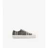 Sneakers in misto nylon con motivo a quadri