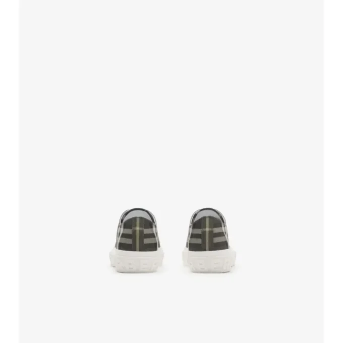 Sneakers in misto nylon con motivo a quadri