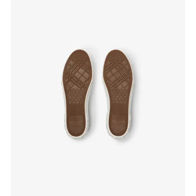 Sneakers in misto nylon con motivo a quadri