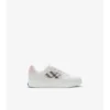 Sneakers in pelle e tessuto a quadri 