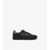 Sneakers in pelle e tessuto a quadri 