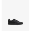 Sneakers in pelle e tessuto a quadri 